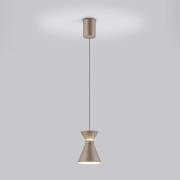 Helestra LED-hengelampe LUK, brun, 1 lyskilde, dimbar