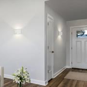 Helestra LED-vegglampe VID, hvit, opp/ned, IP65