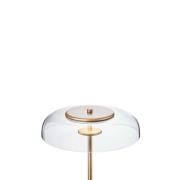 Nuura LED-gulvlampe Blossi, høyde 120 cm, gullfarget/klar