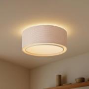 Lindby taklampe Soula, Ø 60 cm, beige, plast, E27