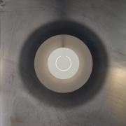 Knikerboker LED-vegglampe DoppioZero, krem/hvit, Ø 30 cm