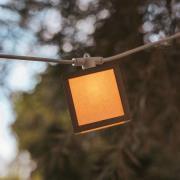 Newgarden LED-solcellelyslenke Vega, bambus, IP44