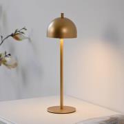 Schöner Wohnen LED-batteridrevet bordlampe Bellies, gullfarget, IP54
