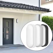 MEGATRON utendørs LED-vegglampe Zella Neo XL Sensor, grå, IP54