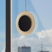 LED-batteridrevet bordlampe Solan, svart/beige, solenergi, IP54