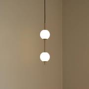 UMAGE LED-hengelampe Audrey, messingfarget, 2 lyskilder Ø 12 cm