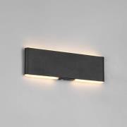 LED-akkubelysning Conchita, bredde 22 cm, svart, metall