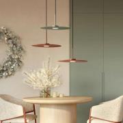 Hengelampe Simone, stål, umbrablå, Ø 40 cm, GX53