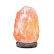Saltlampe Rock 2–3 kg, marmorsokkel, ravfarget
