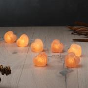 Lyslenke Lysende krystaller Hjerte, saltkrystaller rav