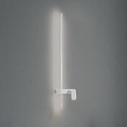 Vegglampe EASY LEFT, hvit, bredde 80 cm, metall, GU10 + LED
