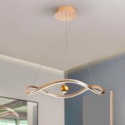 Smart LED-pendellampe Romina, Ø 78 cm, gullfarget metall CCT