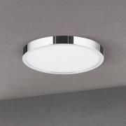 LED-taklampe Disc, kromfarget, Ø 24 cm, CCT, metall