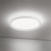 LED-taklampe Kant, Ø 40 cm, hvit, CCT, metall/plast