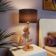 KARE bordlampe Flores, svart/gull, metall, 62 cm, E27