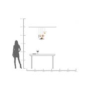 KARE hengelampe Cappelli, flerfarget, Ø 50 cm, G9