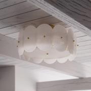 By Rydens taklampe Omlott, messing/hvit, Ø 53 cm