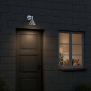 PR Home Utendørs vegglampe Mini-Tripp, sølvfarget, IP44, E27