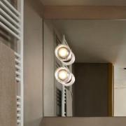 MARSET utendørs LED-vegglampe ROC, hvit, 14 cm, IP65, TRIAC