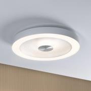 Paulmann LED-taklampe Volea, hvit/sølv Ø 40 cm IP44 dim