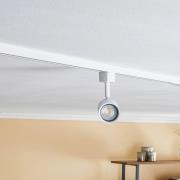 Prios skinnespotlight Jorell, hvit, 1 lyskilde, GU10, metall