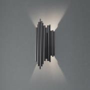 Vegglampe Reis, svart, metall, høyde 50 cm