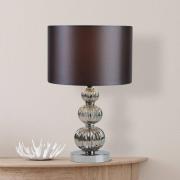 Bordlampe Joore, grå, tekstil, 25 cm, E14