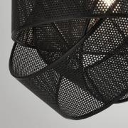 Pendellampe Mizio, svart, metall, Ø 28 cm, E27