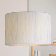 Hengelampe Morianna, hvit, bastvev, Ø 30 cm, E27