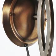 Vegglampe Anthea, bronse, krem, metall, glass, E27