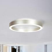 LED-taklampe Ringlux stålgrå, Ø 30 cm, metall, 2700 K