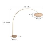 Bue-lampe Sparkled Light, bronsefarget, bambus, E27