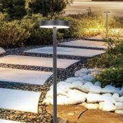 LED-sokkellampe Tango mørkegrå Høyde 50 cm Metall, jordspyd