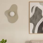 Globen Lighting vegglampe ILLUSION, beige, glass, 60 cm