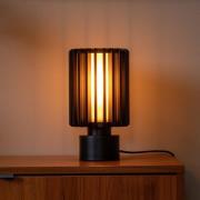 Bordlampe Lambres, svart, høyde 27 cm, metall