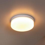 LED-taklampe til bad Biskit, hvit, Ø 23 cm, plast