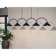 Globen Lighting hengelampe CURVE 5, svart, 5 lyskilder, 165 cm