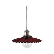 Globen Lighting pendellampe COBBLER, mørkerød, Ø 25 cm