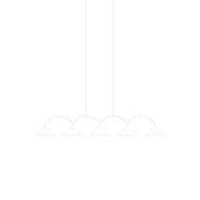Globen Lighting hengelampe CURVE 5, hvit, 5 lyskilder, 165 cm