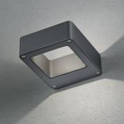 utendørs LED-vegglampe RENO, antrasitt, bredde 12 cm metall IP54