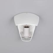 Utendørs vegglampe VENTA, hvit, fatning øverst, høyde 24 cm, IP44