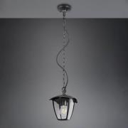 Utendørs pendellampe VENTA, svart, 17 x 17 cm, metall, IP44