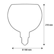 SEGULA LED Floating Filo sand G180 E27 5W 2.200 K dimbar
