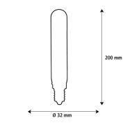 SEGULA LED Elegant Line E27 3W Tube 2.200 K Filament dimbar