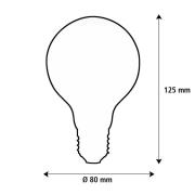 SEGULA LED Elegant Line E27 3W G80 2.200 K Glødetråd dimbar