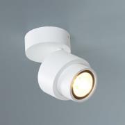 LED-spotlight BRUSH, hvit, Ø 7 cm, metall, dimbar, 2700 K