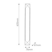 LED-vegglampe CAESAR, bronse, høyde 64 cm, metall/alabaster