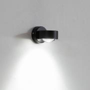 Lindby vegglampe Jyla, svart, fatning nederst