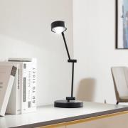 Lindby bordlampe Jyla, 36 cm, matt svart, GX53, fleksibel