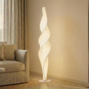 Lucande LED-gulvlampe Novelle, hvit, CCT, høyde 137 cm